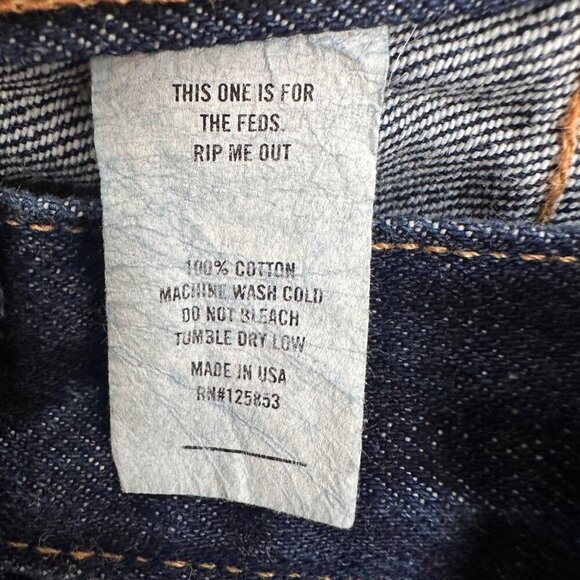 Taylor Stitch Men's Slim Jean Raw Denim 31x35 EUC - Picture 10 of 14